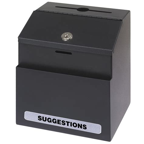 lockable metal suggestion box|lockable suggestion boxes.